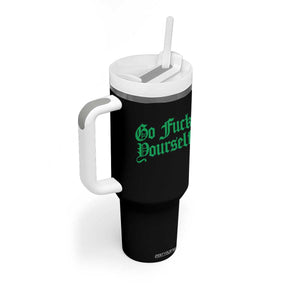 Fanone Officer Go F Yourself Tumbler With Handle Edgy Rebellious Attitude TS02 Print Your Wear