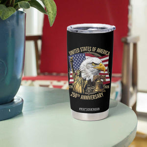 USA 250th Anniversary 1776 2026 4th of July Tumbler Cup Patriotic Eagle Liberty Bell Statue of Liberty Graphic TS02 Print Your Wear