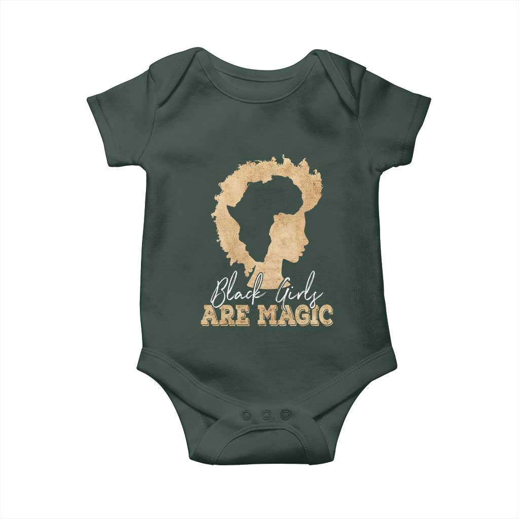 Black Girls Are Magic Baby Onesie Afro Melanin Pride TS02 Print Your Wear