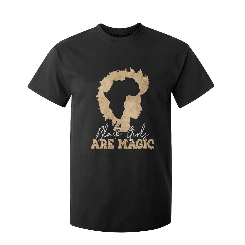 Black Girls Are Magic T Shirt For Kid Afro Melanin Pride TS02 Black Print Your Wear