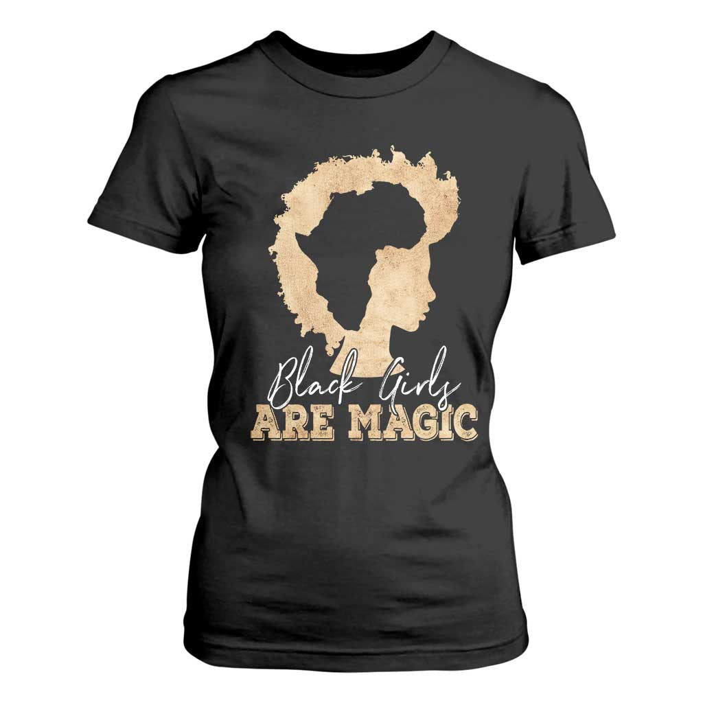 Black Girls Are Magic T Shirt For Women Afro Melanin Pride TS02 Black Print Your Wear
