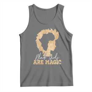 Black Girls Are Magic Tank Top Afro Melanin Pride TS02 Black Heather Print Your Wear