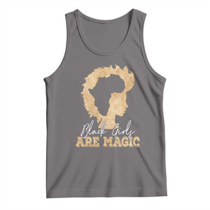 Black Girls Are Magic Tank Top Afro Melanin Pride TS02 Deep Heather Print Your Wear