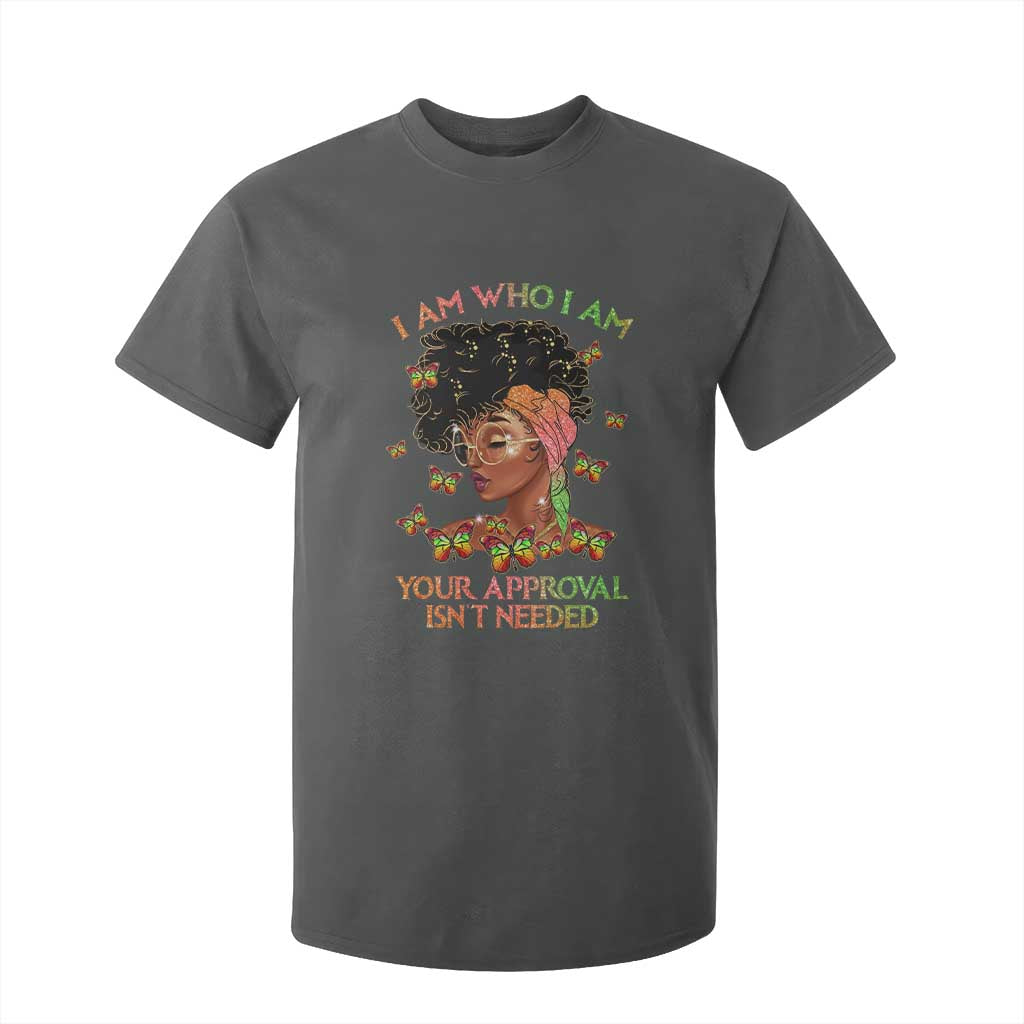 Afro Black Queen T Shirt For Kid I Am Who I Am Your Approval Isn't Needed TS02 Dark Heather Print Your Wear