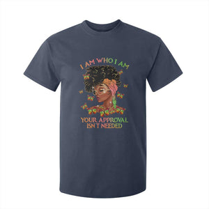 Afro Black Queen T Shirt For Kid I Am Who I Am Your Approval Isn't Needed TS02 Navy Print Your Wear
