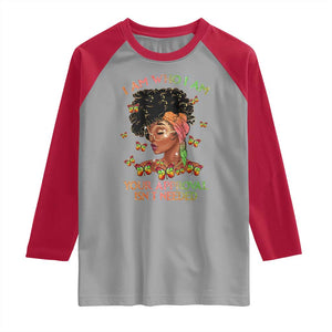 Afro Black Queen Raglan Shirt I Am Who I Am Your Approval Isn't Needed TS02 Sport Gray Red Print Your Wear