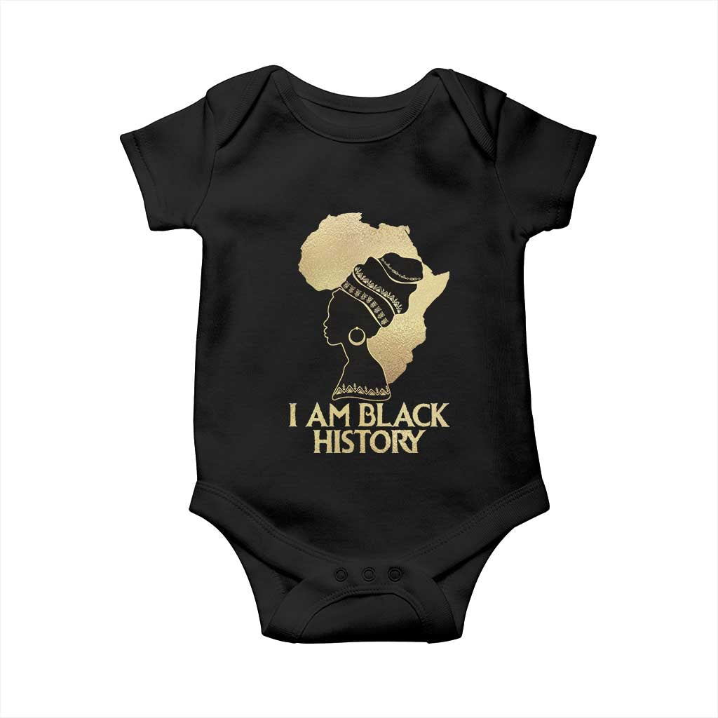 I Am Black History Baby Onesie Black Girls African American TS02 Black Print Your Wear