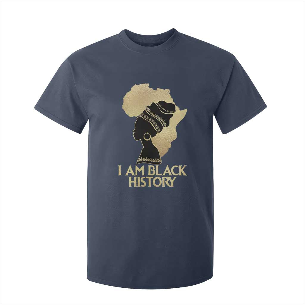 I Am Black History T Shirt For Kid Black Girls African American TS02 Navy Print Your Wear