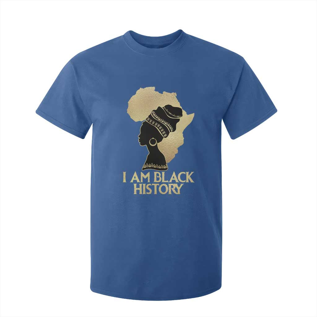 I Am Black History T Shirt For Kid Black Girls African American TS02 Royal Blue Print Your Wear