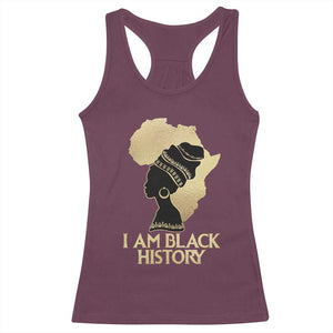 I Am Black History Racerback Tank Top Black Girls African American TS02 Maroon Print Your Wear