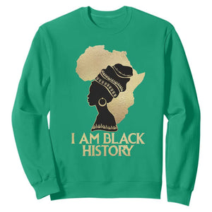 I Am Black History Month Sweatshirt African American For Womens Girls TS02 Irish Green Printyourwear