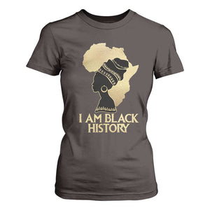 I Am Black History T Shirt For Women Black Girls African American TS02 Dark Chocolate Print Your Wear
