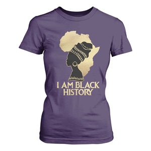 I Am Black History T Shirt For Women Black Girls African American TS02 Purple Print Your Wear