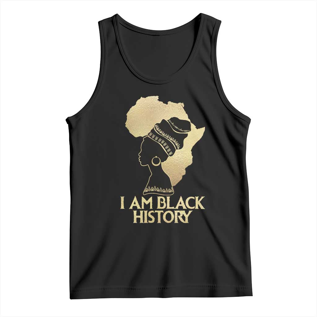 I Am Black History Tank Top Black Girls African American TS02 Black Print Your Wear