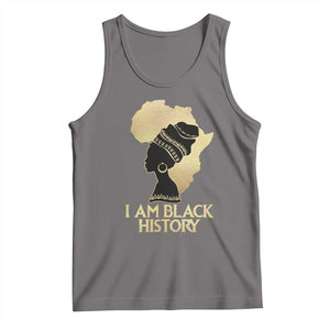 I Am Black History Tank Top Black Girls African American TS02 Deep Heather Print Your Wear