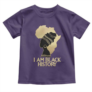 I Am Black History Toddler T Shirt Black Girls African American TS02 Purple Print Your Wear