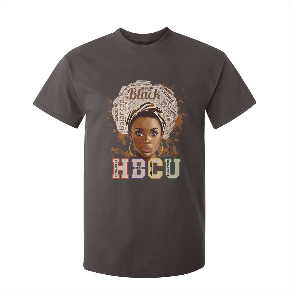 Black Educated HBCU T Shirt For Kid Headstrong Blessed Confident Undaunted TS02 Dark Chocolate Print Your Wear