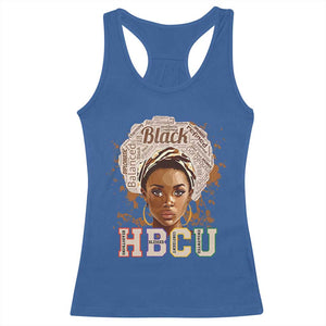 Black Educated HBCU Racerback Tank Top Headstrong Blessed Confident Undaunted TS02 Royal Blue Print Your Wear