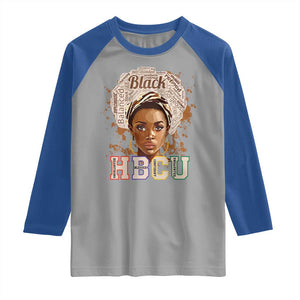 Black Educated HBCU Raglan Shirt Headstrong Blessed Confident Undaunted TS02 Sport Gray Royal Print Your Wear