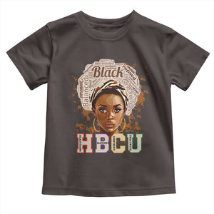 Black Educated HBCU Toddler T Shirt Headstrong Blessed Confident Undaunted TS02 Dark Chocolate Print Your Wear