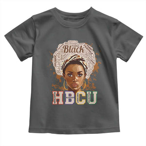 Black Educated HBCU Toddler T Shirt Headstrong Blessed Confident Undaunted TS02 Dark Heather Print Your Wear
