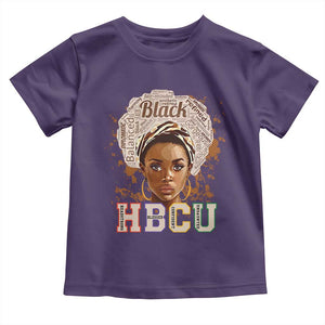 Black Educated HBCU Toddler T Shirt Headstrong Blessed Confident Undaunted TS02 Purple Print Your Wear