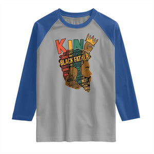 Black King Raglan Shirt Black Father African American Men TS02 Sport Gray Royal Print Your Wear