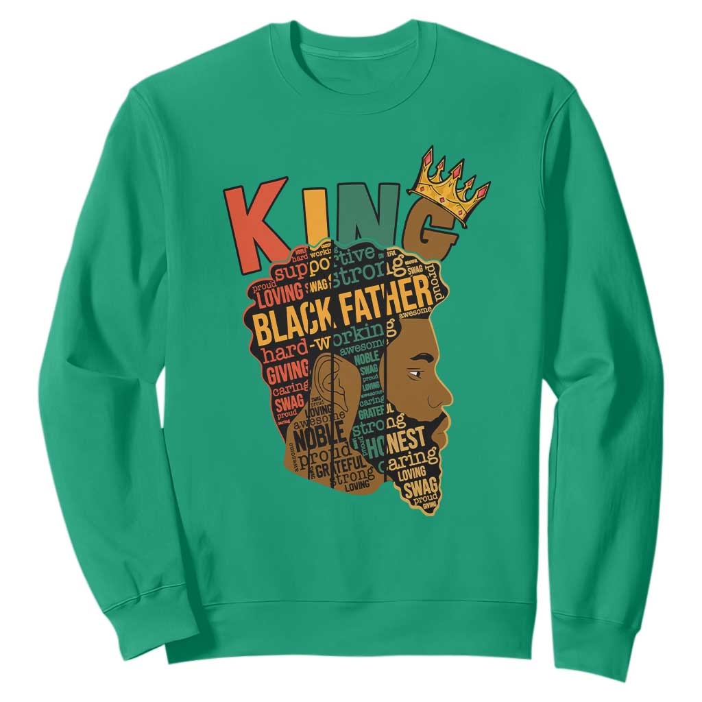I Am Black History Sweatshirt Black King African American Mens TS02 Irish Green Printyourwear
