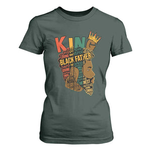Black King T Shirt For Women Black Father African American Men TS02 Dark Forest Green Print Your Wear