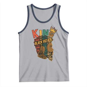 Black King Tank Top Black Father African American Men TS02 Athletic Heather Navy Print Your Wear