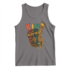 Black King Tank Top Black Father African American Men TS02 Deep Heather Print Your Wear