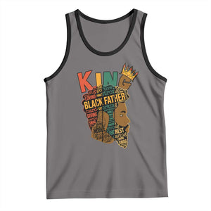 Black King Tank Top Black Father African American Men TS02 Deep Heather Black Print Your Wear