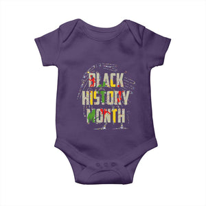 Black History Month Baby Onesie African American Pride TS02 Purple Print Your Wear