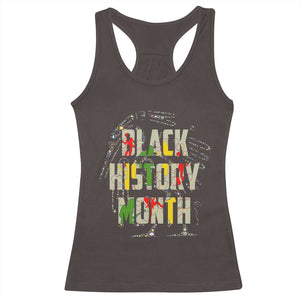 Black History Month Racerback Tank Top African American Pride TS02 Dark Chocolate Print Your Wear