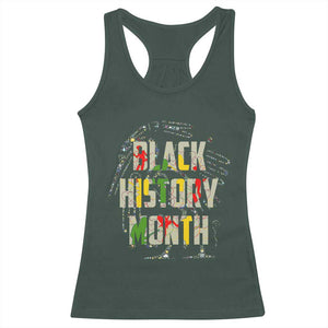 Black History Month Racerback Tank Top African American Pride TS02 Dark Forest Green Print Your Wear