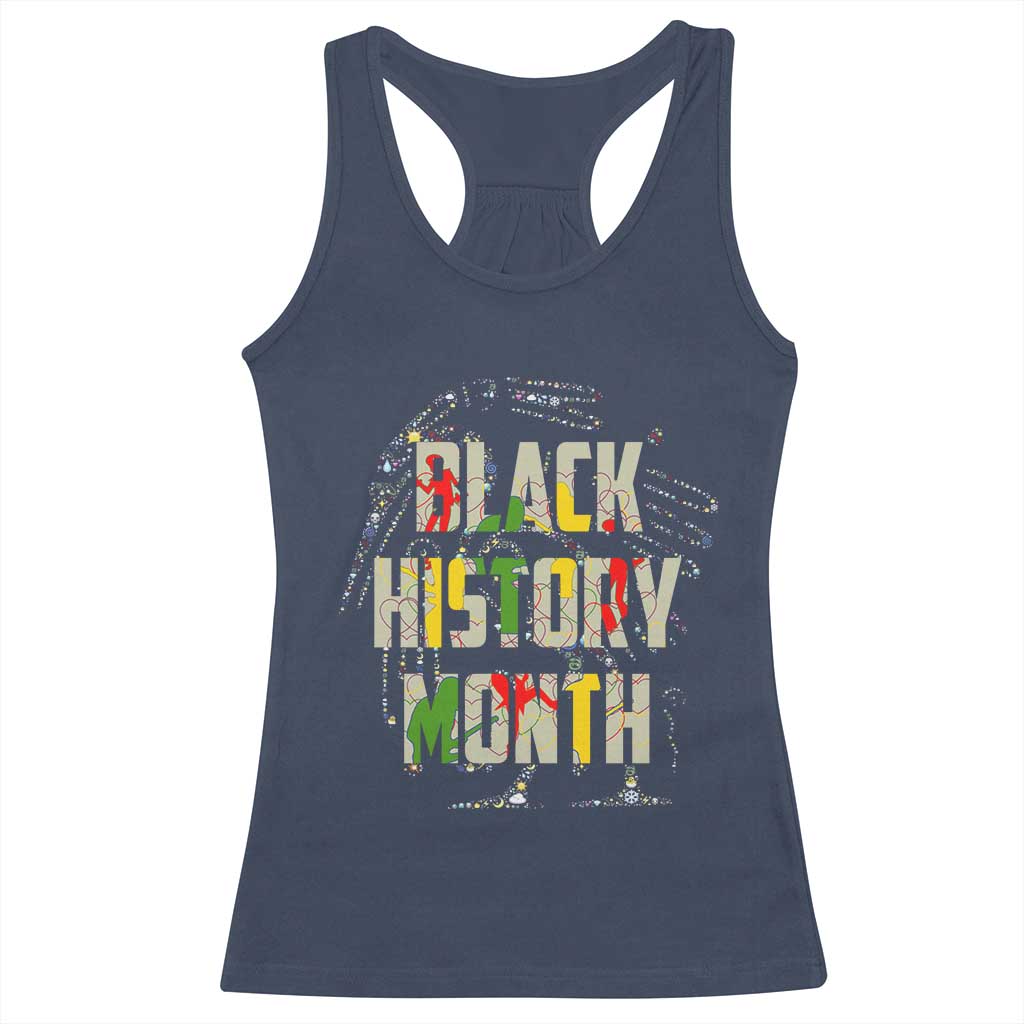 Black History Month Racerback Tank Top African American Pride TS02 Navy Print Your Wear