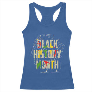 Black History Month Racerback Tank Top African American Pride TS02 Royal Blue Print Your Wear