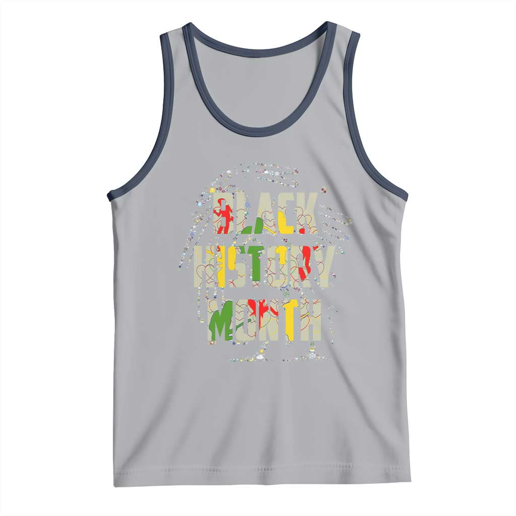 Black History Month Tank Top African American Pride TS02 Athletic Heather Navy Print Your Wear