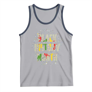 Black History Month Tank Top African American Pride TS02 Athletic Heather Navy Print Your Wear