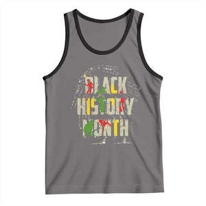 Black History Month Tank Top African American Pride TS02 Deep Heather Black Print Your Wear