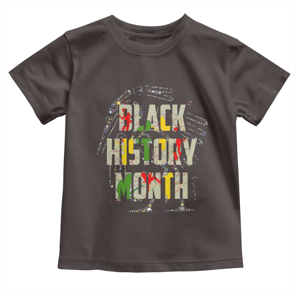Black History Month Toddler T Shirt African American Pride TS02 Dark Chocolate Print Your Wear