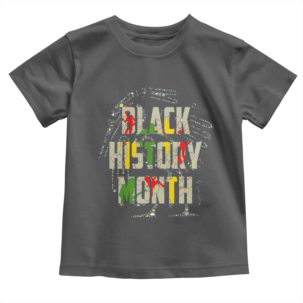 Black History Month Toddler T Shirt African American Pride TS02 Dark Heather Print Your Wear