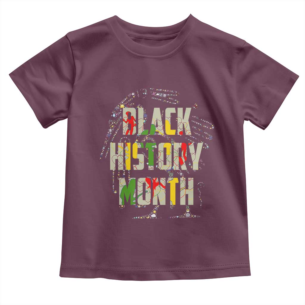 Black History Month Toddler T Shirt African American Pride TS02 Maroon Print Your Wear