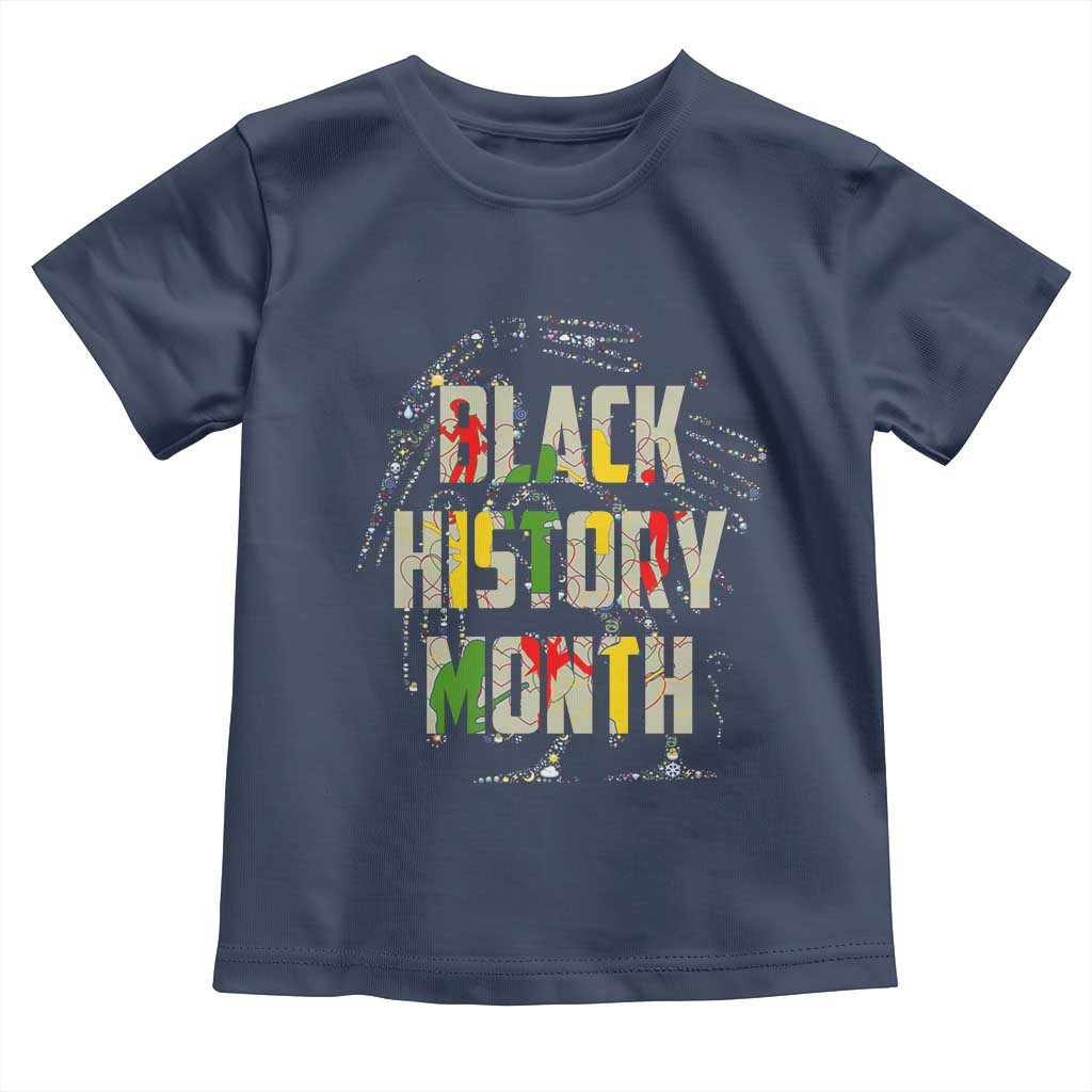 Black History Month Toddler T Shirt African American Pride TS02 Navy Print Your Wear