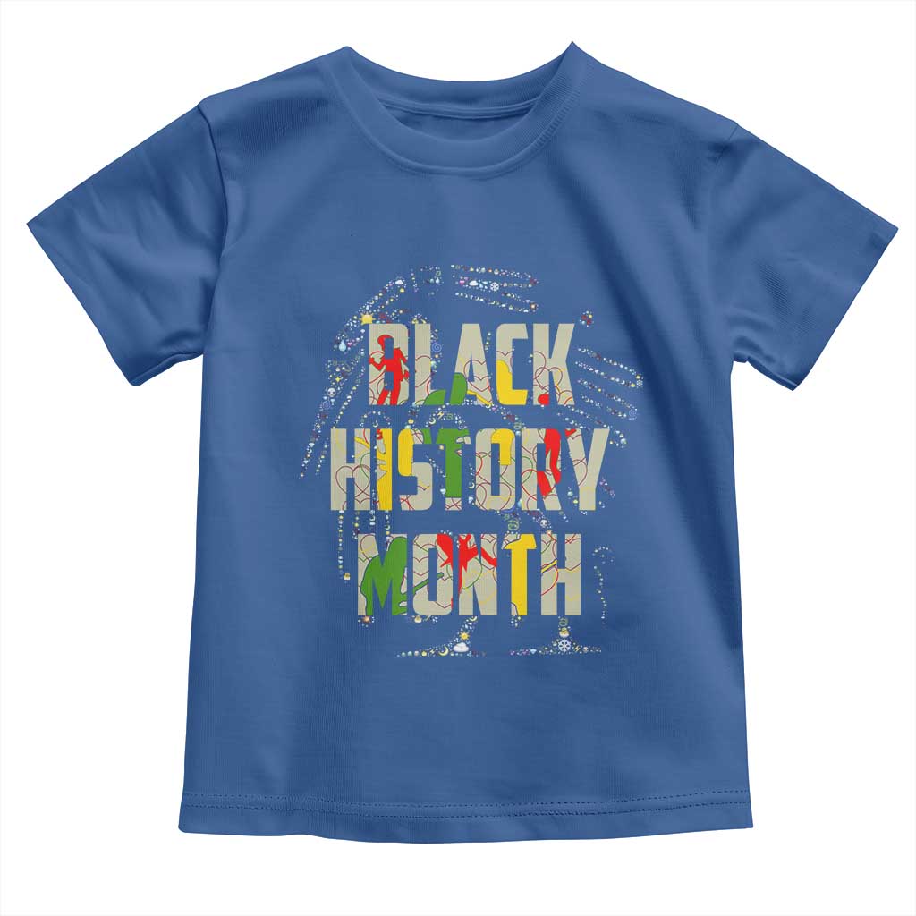 Black History Month Toddler T Shirt African American Pride TS02 Royal Blue Print Your Wear