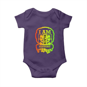 I Am Black History Baby Onesie Dope African American Men TS02 Purple Print Your Wear