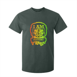 I Am Black History T Shirt For Kid Dope African American Men TS02 Dark Forest Green Print Your Wear