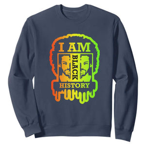 I Am Black History Sweatshirt Black Dope African American Mens TS02 Navy Printyourwear