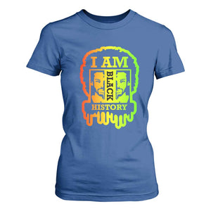 I Am Black History T Shirt For Women Dope African American Men TS02 Royal Blue Print Your Wear
