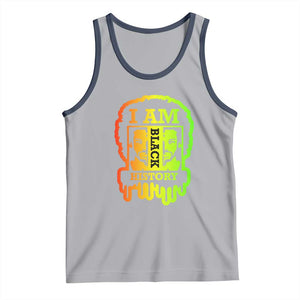 I Am Black History Tank Top Dope African American Men TS02 Athletic Heather Navy Print Your Wear